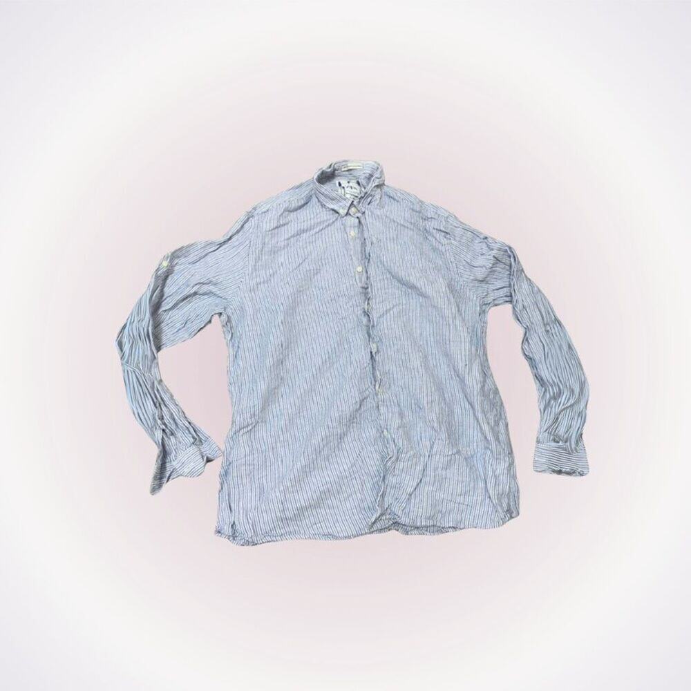 Zara Striped Button-Front Shirt | Sz 2XL
